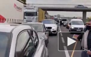 Армяне перекрыли трассу между Францией и Бельгией из-за ситуации в Карабахе