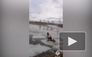 Спасатели сняли с льдины пожилого рыбака под Костромой
