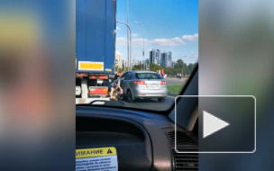 Автолюбитель устроил кулачный бой на проезжей части в Петербурге