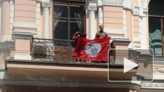 Питерские нацболы штурмовали ФМС, протестуя против мигрантов