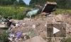 На Рябовском шоссе нашлась свалка со строительным и бытовым мусором