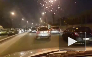 Видео: на Витебском проспекте произошло ДТП с семью автомобилями