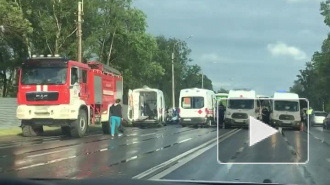 В ДТП на Петергофском шоссе разбились дети