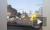 На Киевском шоссе в Петербурге сгорел BMW