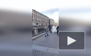Несколько сотен невест прогулялись по центру Петербурга с чемоданами