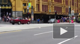Появилось видео смертельного наезда на толпу людей в Мельбурне