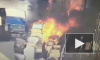 Опубликовано видео горящего завода TESLA снятое с коптера