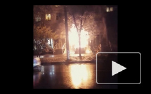 В Москве полностью сгорел минимаркет