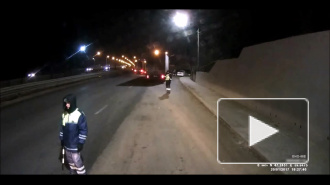 ДТП на глазах сотрудников ДПС.