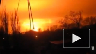 Взрыв в Донецке уничтожил химический завод. В близлежащих домах выбило окна 