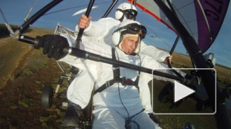 Путин полетел-таки во главе журавлиной стаи