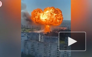 Момент взрыва на АЗС в Новосибирске попал на видео