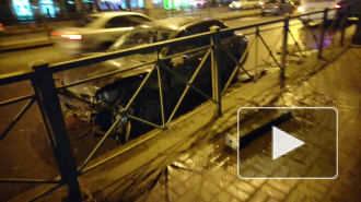 У метро "Автово" произошло массовое ДТП с пострадавшими