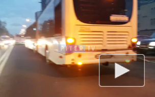 ДТП на проспекте Композиторов: столкнулись "Лексус" и автобус с пассажирами  
