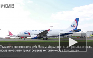 Самолет с отказавшим двигателем успешно сел в Домодедово