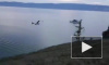 Момент падения самолета в Байкал очевидцы сняли на видео