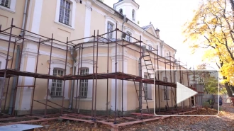 Началась реставрация Церкви Знамения в Пушкине