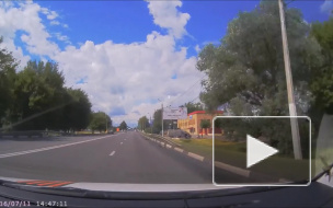 Жёсткое ДТП мото.