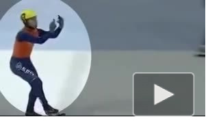 Голландский конькобежец лишился медалей за fuck россиянину. Инцидент пропал на видео