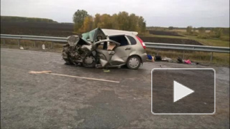 Момент смертельной аварии на М 5 в Чебаркульском районе попал на видео