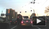 Разборки в Купчино: Mazda унесла обидчика на капоте