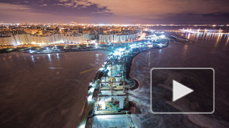 Питерские руферы забрались на кран ЗСД и сфотографировали город с высоты птичьего полета