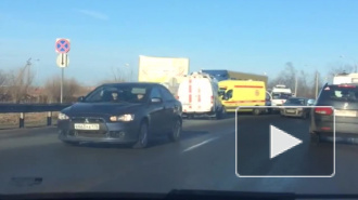 Появилось видео с Колпинского шоссе, где в ДТП погибло три женщины