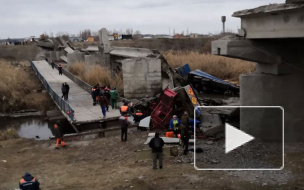 СК проверяет обстоятельства обрушения моста под Воронежем
