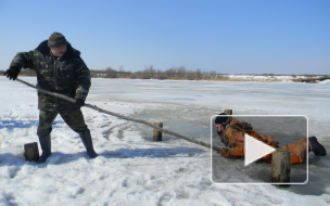 Сотрудники МЧС спасли шестерых школьников, решивших погулять по льду Большой Невки в Петербурге