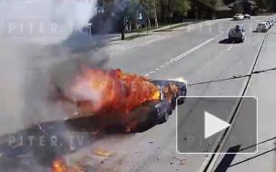 На Крестовском острове на съемках взорвали автомобиль