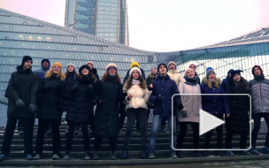 Петербургские студенты сняли новогодний клип в "Лахта Центре"