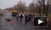 Страшное видео из Волгограда: автокран переехал мотоциклиста