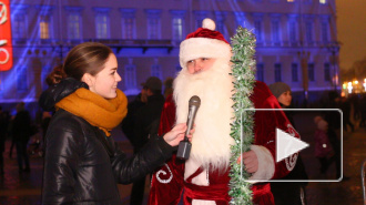 На Дворцовой прошло торжественное открытие новогоднего Петербурга