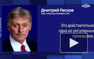 Песков заявил, что тренировка ядерных сил была плановой.