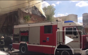 Страшный пожар в центре Ростова попал на видео