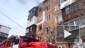 В Кузбассе пожар охватил многоквартирный жилой дом