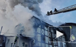 В Улан-Удэ произошел пожар на крыше ресторана