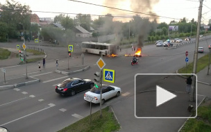 Появилось видео жуткого ДТП в Красноярске