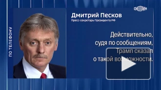 Песков заявил об отсутствии договоренностей по разговору Путина и Трампа