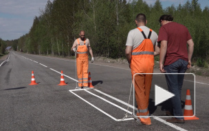 Видео: в Выборге приступили к дорожному ремонту