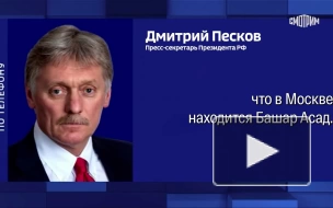 В Кремле отреагировали на сообщения о якобы визите Асада в Россию