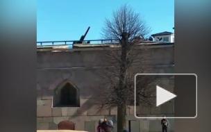Видео: участник запуска корабля "Восток-1" выстрелил из пушки Петропавловской крепости