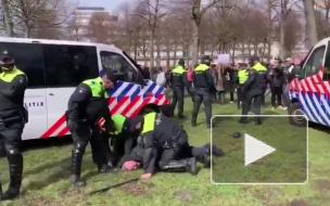 Полиция Гааги задержала около 20 протестующих против антиковидных мер