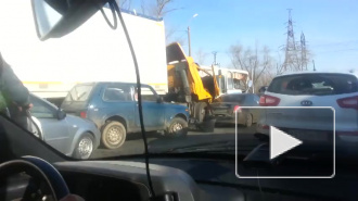 Видео из Жигулевска Самарской области: В массовой аварии 14 автомобилей есть пострадавшие