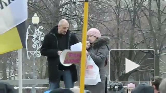 Митинг у ТЮЗа 14 января,Санкт-Петербург