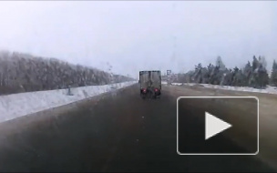 Переворот на трассе.