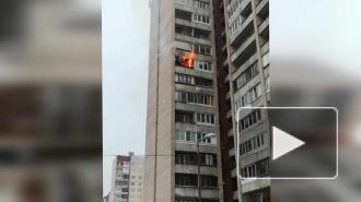 В коммуналке на проспекте Большевиков произошел пожар на балконе