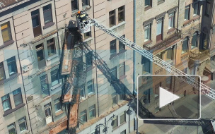 Обрушившиеся балконы на Кирочной с высоты птичьего полета: взгляд Piter.TV