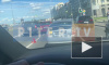 Видео: на Воскресенской набережной "притерлись" друг к другу четыре автомобиля