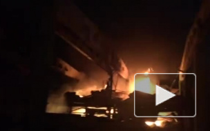 Опубликовано видео пожара в Нижнекамске, в котором погибло 5 человек